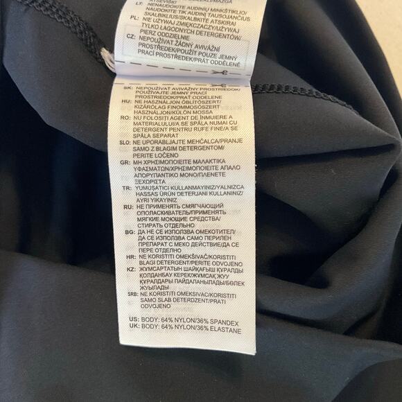 Adidas Women Cropped Leggings size M Black Stretchy Workout Yoga Casual Pants - Picture 8 of 9